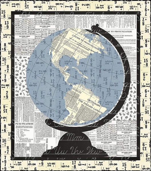 SALE In His Hands Quilt PATTERN P120 by J. Wecker Frisch - Riley Blake Designs - INSTRUCTIONS Only - Raw-Edge Applique Globe