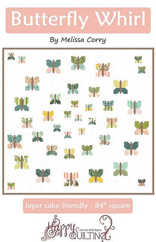 SALE Butterfly Whirl PATTERN P125 by Melissa Corry - Riley Blake Designs - INSTRUCTIONS Only - Piecing 10" Stacker Friendly