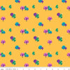 CLEARANCE Bloom Moonlit C14985 Mustard - Riley Blake Designs - Stars Moons Trees - Quilting Cotton Fabric