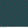 Image of In From the Cold Trees Navy by Riley Blake Designs. Features geometric pine trees on a navy background. 
Cute Little Fabric Shop