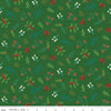 Image of In From the Cold Greenery Green by Riley Blake Designs. Features a pattern of flowers, sprigs, and leaves on a green background.
Cute Little Fabric Shop