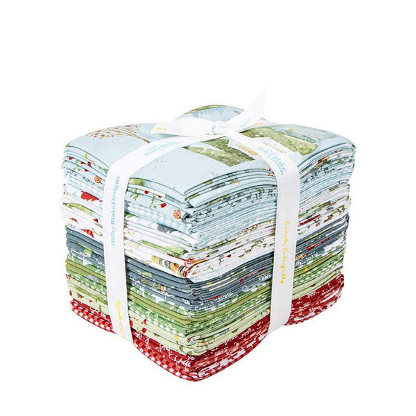 Image of the Magical Winterland 28-piece fat quarter bundle by Riley Blake Designs. Image features the main blue fabric on the top.
Cute Little Fabric Shop