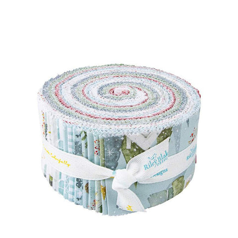 Image of the Magical Winterland rolie polie by Riley Blake Designs. Image features the main blue fabric on the front.
Cute Little Fabric Shop