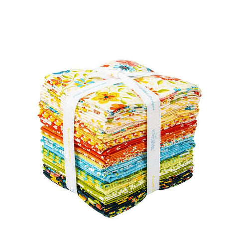 Here Comes the Sun Fat Quarter Bundle 27 pieces - Riley Blake Designs - Pre cut Precut - Quilting Cotton Fabric