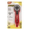 SALE Olfa Olfa Quick-Change 45mm Rotary Cutter RTY-2C-RED - Lori Holt  - Anti-Slip Texture Grooves - Left or Right-Handed