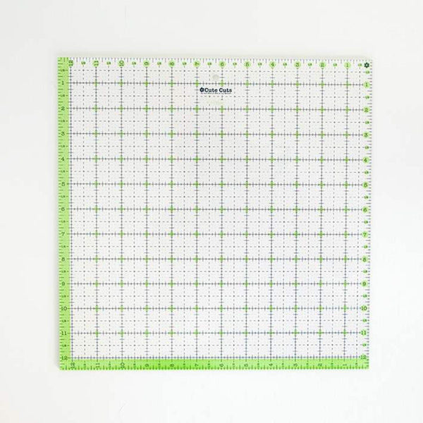 SALE Lori Holt Cute Cuts Square Ruler 12 1/2" x 12 1/2" STCC-9001 - Riley Blake Designs - Plastic Non-Slip 12.5" x 12.5