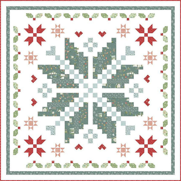 Winter Magic Quilt PATTERN P165 by A Bright Corner - Riley Blake Designs - INSTRUCTIONS Only - Piecing - Two Border Options