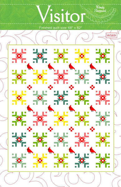 SALE Visitor Quilt PATTERN P180 by Wendy Sheppard - Riley Blake Designs - INSTRUCTIONS Only - Pieced