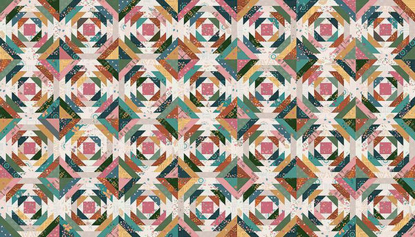 SALE Feels Like Home Cheater Print C14722 Multi - Riley Blake Designs - Quilting Cotton Fabric