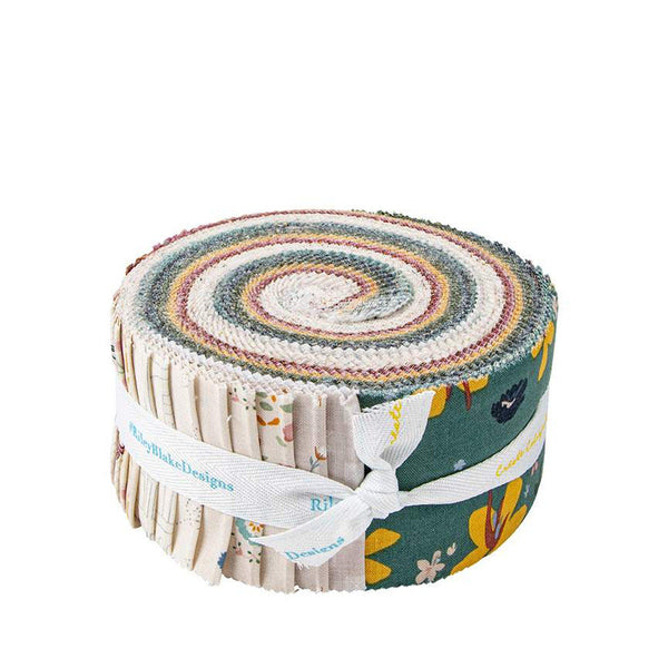 SALE Feels Like Home 2.5 Inch Rolie Polie Jelly Roll 40 pieces - Riley Blake Designs - Precut Pre cut Bundle - Quilting Cotton Fabric