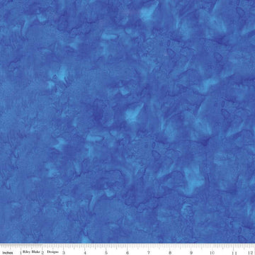 SALE Batiks Expressions Hand-Dyes BT21000-296 Azure - Riley Blake Designs - Hand-Dyed Print - Quilting Cotton