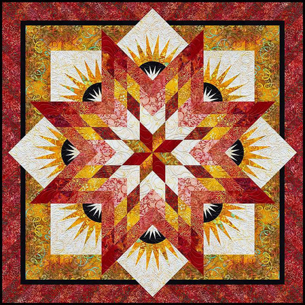 SALE Summer Solstice Quilt PATTERN P182 by Quiltworx - Riley Blake Designs - INSTRUCTIONS Only - Paper-Piecing