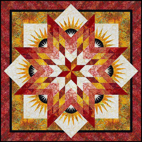 SALE Summer Solstice Quilt PATTERN P182 by Quiltworx - Riley Blake Designs - INSTRUCTIONS Only - Paper-Piecing