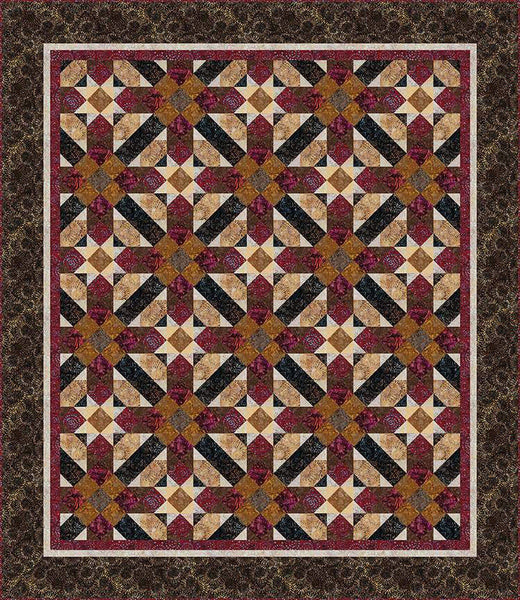 Chocolate Covered Cherries Quilt PATTERN P185 by The Whimsical Workshop - Riley Blake Designs - INSTRUCTIONS Only - Pieced Intermediate