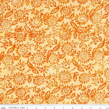 SALE Batiks Expressions BTHH1100 Candy Corn - Riley Blake Designs - Hand-Dyed Tjaps Print - Quilting Cotton Fabric