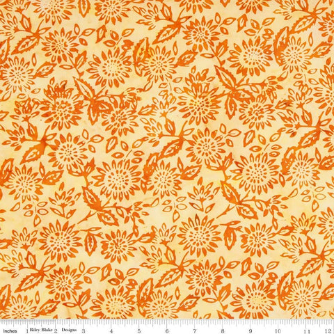 SALE Batiks Expressions BTHH1100 Candy Corn - Riley Blake Designs - Hand-Dyed Tjaps Print - Quilting Cotton Fabric