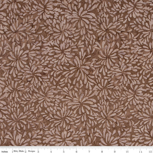 DEAL Batiks Expressions BTHH1056 Nutmeg - Riley Blake Designs - Hand-Dyed Tjaps Print - Quilting Cotton Fabric