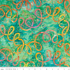 SALE Batiks Expressions BTPT1063 Green Multi - Riley Blake Designs - Hand-Dyed Tjaps Print - Quilting Cotton Fabric
