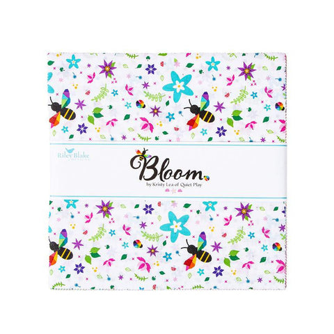 Bloom Layer Cake 10" Stacker Bundle - Riley Blake Designs - 42 piece Precut Pre cut - Floral - Quilting Cotton Fabric