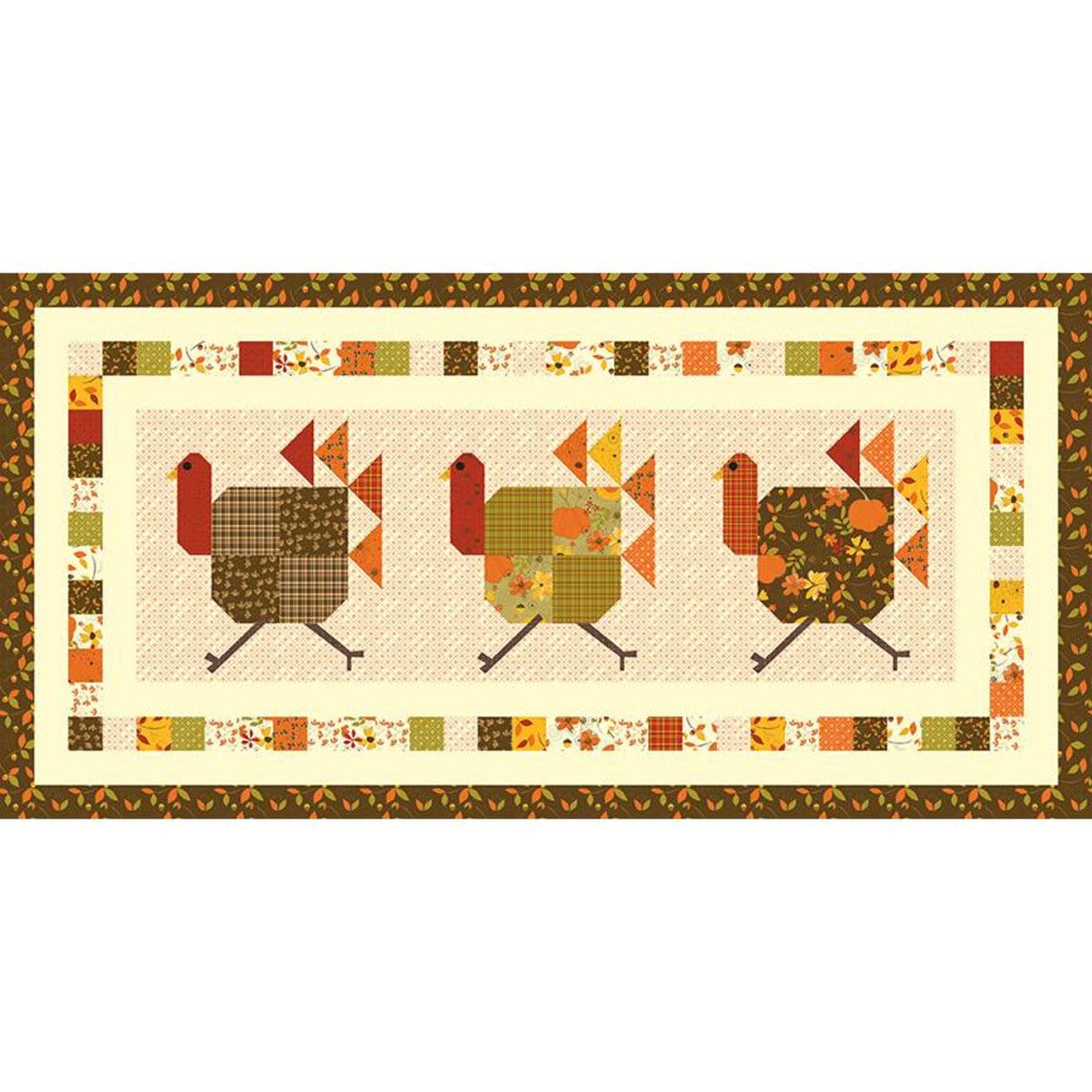 Turkey Trot Table Runner Quilt PATTERN P157 - Sandy Gervais - Riley Bl ...
