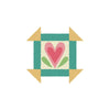 Image of the heart project from the Summer Punch Needle Pattern by Lori Holt for Riley Blake Designs. 
Cute Little Fabric Shop