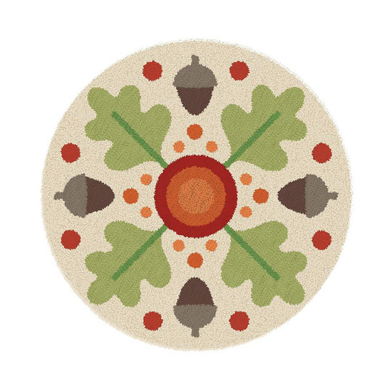 Image of the leaf and acorn circle project from the Autumn Punch Needle Pattern by Lori Holt for Riley Blake Designs.
Cute Little Fabric Shop