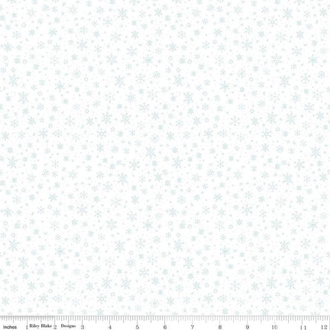 Image of the Ski Hill Snowflake White quilting cotton fabric by Corinne Wells for Riley Blake Designs. Features snowflakes and dots scattered on a white background.
Cute Little Fabric Shop