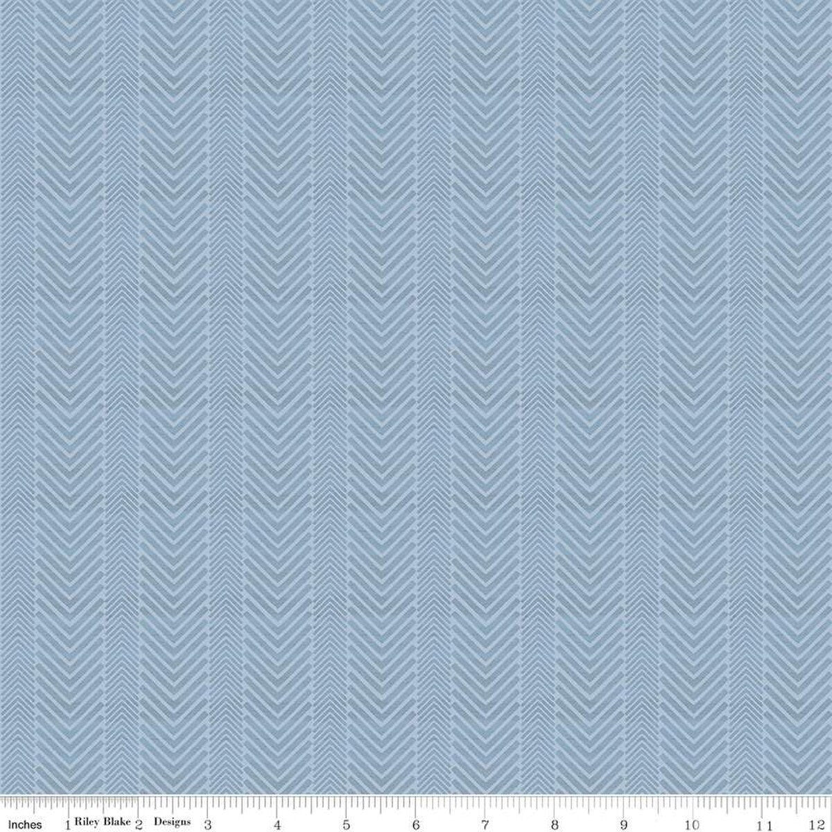 Light sky blue quilting cotton fabric. Riley Blake Designs Wake at the Lake tone on tone herringbone fabric. 
Cute Little Fabric Shop