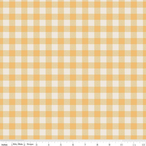 Image of yellow gold colored 1/2 inch gingham stripe from the Riley Blake Pumpkin Spice collection.
Cute Little Fabric Shop