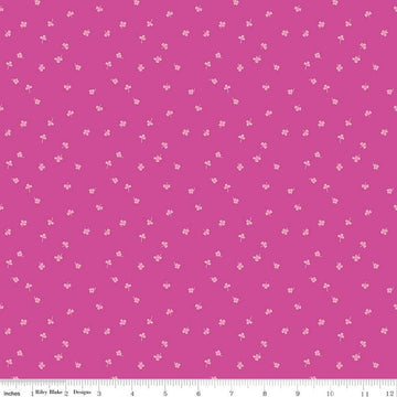 Image of the Chloe Clovers Fuchsia quilting cotton fabric by Rachel Erickson for Riley Blake Designs. Image features tiny scattered clovers on a hot pink background.
Cute Little Fabric Shop