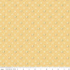 Clover Farm from Riley Blake Designs. Image depicts scattered flowers and X's on a yellow background. Quilting cotton fabric. 
Cute Little Fabric Shop