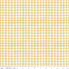 Clover Farm from Riley Blake Designs. Image depicts irregular yellow gingham stripes. Quilting cotton fabric. 
Cute Little Fabric Shop