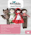 Picture of the Riley Blake Designs Machine Embroidery Red Riding Hood & Friends Dolls. Pictures the 4 dolls and states that the USB is inside. 
Cute Little Fabric Shop