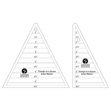 DEAL Planted Seed Designs Triangle-in-a-Square ST-12089 Ruler Set - Riley Blake Designs - Set of 2