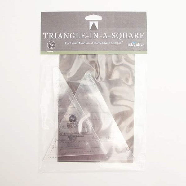 SALE Planted Seed Designs Triangle-in-a-Square ST-12089 Ruler Set - Riley Blake Designs - Set of 2