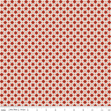 Image of Christmas Is in Town Geo Red by Riley Blake Designs. Features geometric tiles of dark red, light pink, and white.
Cute Little Fabric Shop