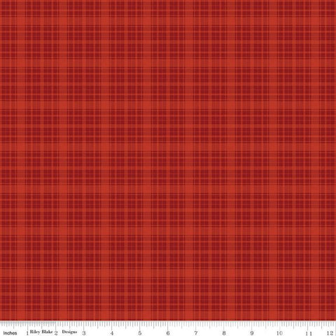 Image of Christmas Is in Town Plaid Red by Riley Blake Designs. Features a small plaid pattern with light and dark red.
Cute Little Fabric Shop