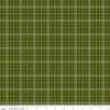 Image of Christmas Is in Town Plaid Green by Riley Blake Designs. Features a small plaid pattern with light and dark green. 
Cute Little Fabric Shop