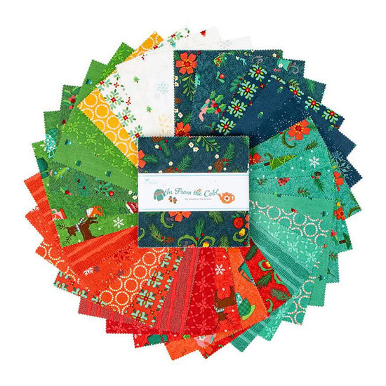 Image of the In From the Cold 5 inch stacker by Riley Blake Designs. Image features the main navy fabric on the front.
Cute Little Fabric Shop