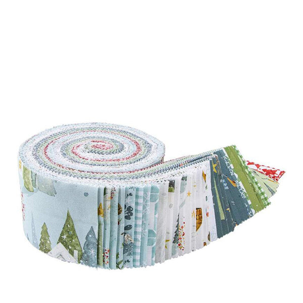 Image of the Magical Winterland rolie polie by Riley Blake Designs. Image features the main blue fabric on the front.
Cute Little Fabric Shop