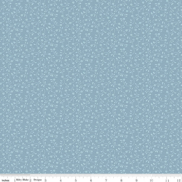 SALE Floret C675 Stone - Riley Blake Designs - Flowers Floral Tone-on-Tone - Quilting Cotton Fabric