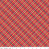 Image of the Autumn Afternoon Plaid Berry quilting cotton fabric by Heather Peterson for Riley Blake Designs. Features a pink berry multicolored diagonal plaid pattern.
Cute Little Fabric Shop