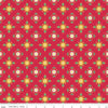 Image of the Autumn Afternoon Flower Clusters Berry quilting cotton fabric by Heather Peterson for Riley Blake Designs. Features a tiled design with clusters of flowers on a dark pink red berry background. 
Cute Little Fabric Shop