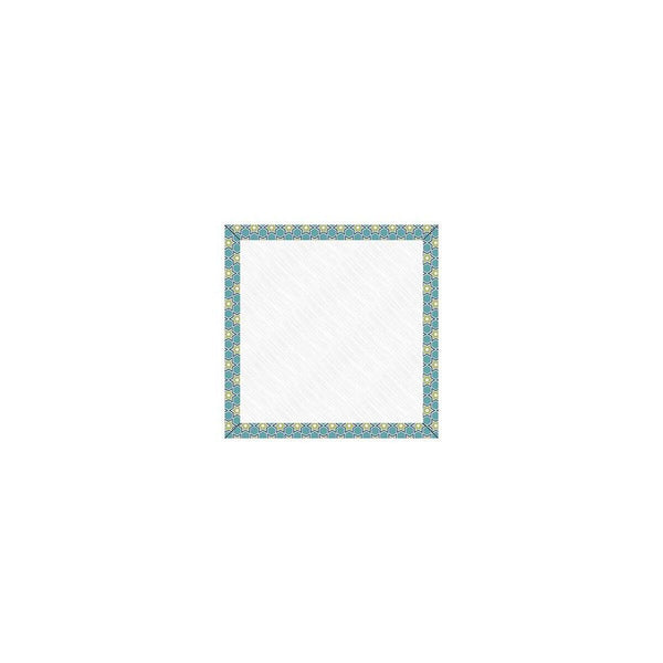 Image of the Lori Holt Home Town Holiday 7” Design Board Raindrop. Features a small design board with a blue and green border. 
Cute Little Fabric Shop