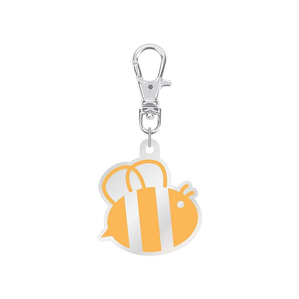 Image of the Lori Holt Enamel Happy Charm Bee by Riley Blake Designs. Features a small yellow and silver bee charm. 
Cute Little Fabric Shop