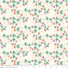 Image of the Chloe Strawberries Cream quilting cotton fabric by Rachel Erickson for Riley Blake Designs. Image features scattered flowers, strawberries, and clovers on a light cream background.
Cute Little Fabric Shop