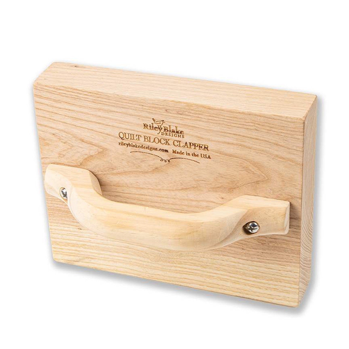 Image of the Riley Blake Designs Quilt Block Clapper. Features a clapper made of hardwood used with a steam iron to set and flatten seams. The size is 8" x 10" and the handle can be attached to the top for everyday use.
Cute Little Fabric Shop