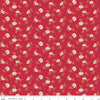 Image of the Home Town Holiday Pineflower Berry quilting cotton fabric by Riley Blake Designs. Features scattered flowers and leaves on a berry red background.
Cute Little Fabric Shop