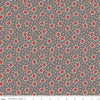 Image of the Home Town Holiday Starflower Milk Can quilting cotton fabric by Riley Blake Designs. Features scattered flowers and on a dark brown grey  background.
Cute Little Fabric Shop