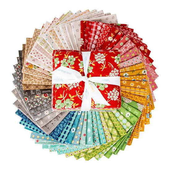Image of the Home Town Holiday Fat Quarter Bundle quilting cotton fabric by Riley Blake Designs. 
Cute Little Fabric Shop